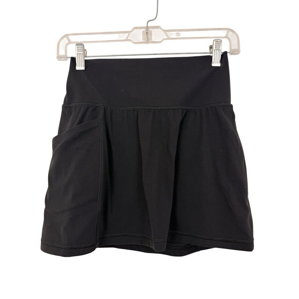 Athleta Skort Salutation Stash Pocket 14.5" Black Size XXS Pickleball Tennis
